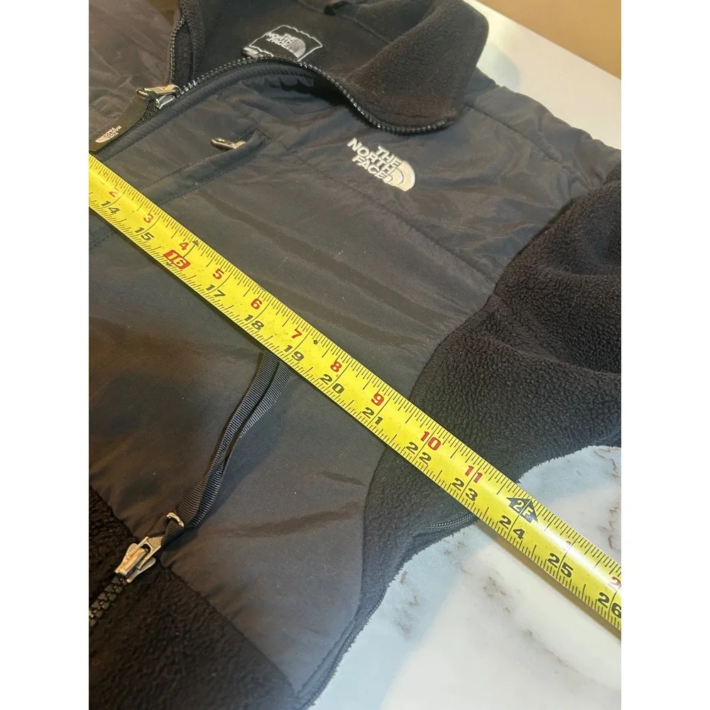 The North Face Denali Polartec Fleece Jacket Mens Large Black Full Zip Coat